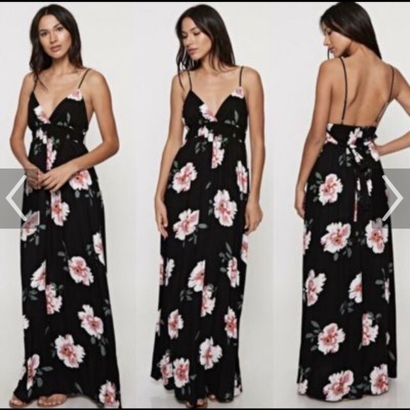 Love Stitch Dresses & Skirts - Love Stitch | black floral maxi dress
